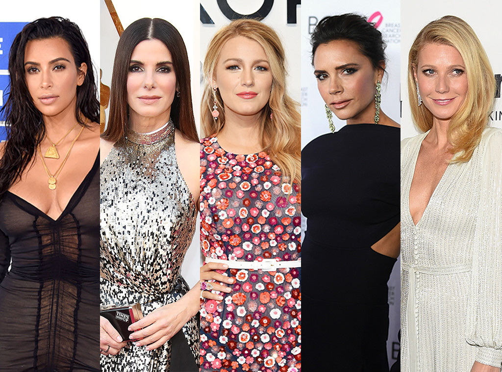 Kim Kardashian, Sandra Bullock, Blake Lively, Victoria Beckham, Gwyneth Paltrow  Kim Kardashian, Sandra Bullock, Blake Lively, Victoria Beckham, Gwyneth Paltrow
